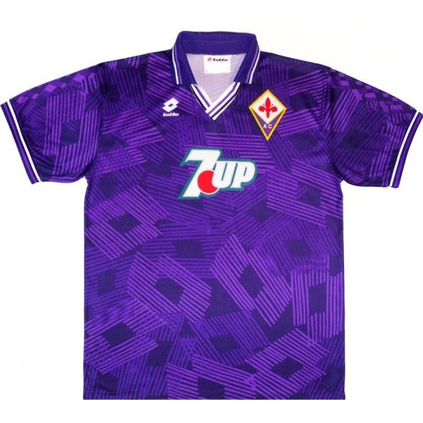 Camiseta Fiorentina Lotto Replica Primera Ropa Retro 1992 1993 Purpura